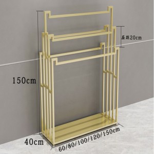 TMJ PP-564 Κίνα κατασκευαστής χονδρική προσαρμόσιμη σχεδίαση ροζ χρυσό ράφι ρούχων