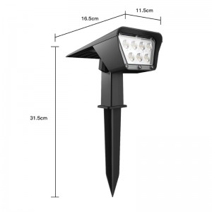 Ηλιακό φως προβολέα κήπου