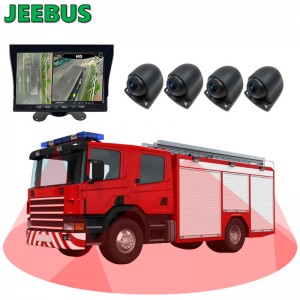 AHD 1080P Παρακολούθηση 3D 360 Bird View All Round Camera System for Van Bus Truck Heavy Duty