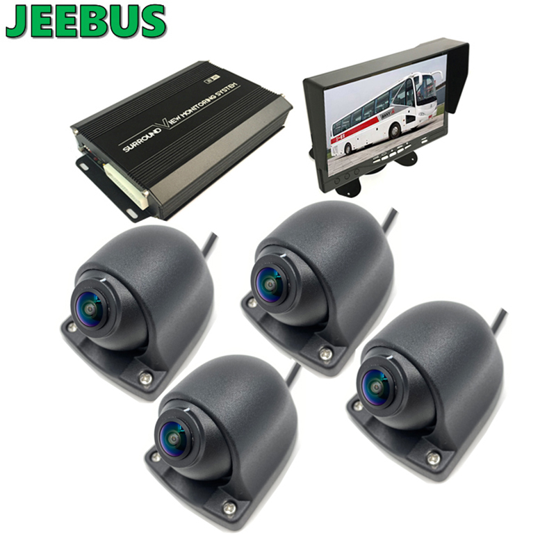 4Way Revser Παρακολούθηση 360 μοιρών 3D Ολοκληρωμένο σύστημα κάμερας αυτοκινήτου με HD DVR