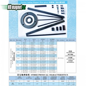 Μαγνήτης κοπής φερρίτη (Wet-press)