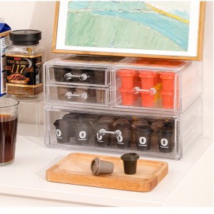 TMJ PP-586 ODM Πίνακας από το επάνω μέρος του καθαρού ακρυλικού nespresso του θαλάμου καφέ