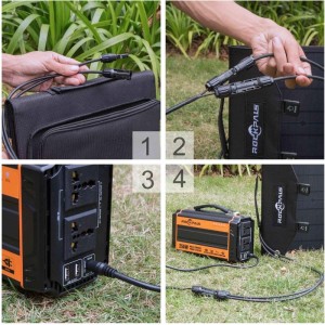 60W Συσκευασία αναδίπλωσης ηλιακής ενέργειας