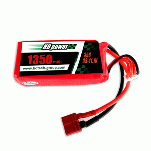 HD POWER 1350mAh 35C 3S 11.1V λιποσυσσωρευτής