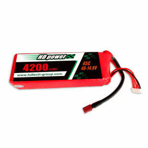 HD POWER 4200mAh 45C 4S 14.8V λιποσυσσωρευτής
