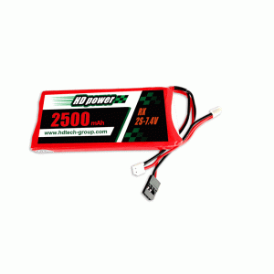 Μπαταρία HD POWER 2500mAh 3C 2S 7.4V LiPO για δέκτη και πομπό