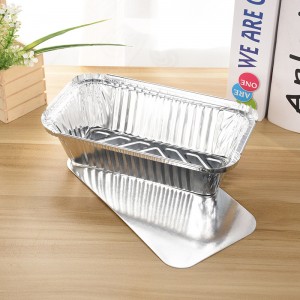 Αναλώσιμα τρόφιμα Χρήση αλουμινόχαρτο Takeaway Food Container Biodegradable Aluminum Foil Food Lunch Box