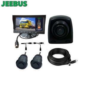 HD Night Vision Car Reverse Camera with 2Sensors Ultasonic Digital Detection Radar Parking Sensor Monitor System