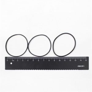 Άμεση πώληση υψηλής ελαστικότητας καλής αντοχής μαύρο ελαστικό λουράκι διαμέτρου 38mm με δακτύλιο λαχανικών