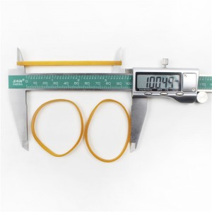 Κατασκευαστές προσαρμοσμένες διευρυμένες λαστιχένιες ταινίες κίτρινες διαφανείς υψηλής αντοχής ανθεκτικότητα στη βιομηχανία ...