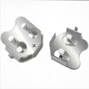 Metal CR2032 Bronze Nickel Plate Battery Contact 2032 Battery Holder To PCB