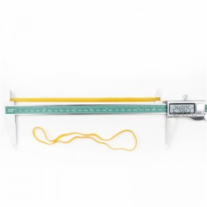 Εργοστασιακό προσαρμοσμένο φυσικό καουτσούκ κίτρινο διαφανές υψηλής ελαστικότητας ισχυρή ανθεκτικότητα βιομηχανική λαστιχένι...