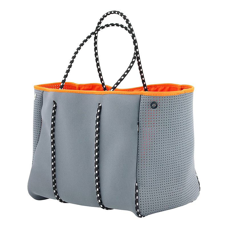 Εκτύπωση Neoprene Fashion Customized Beach Handbag Tie Dye Waterproof Neoprene Beach Tote Bag