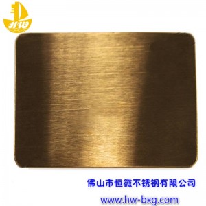 Χρώμα από ανοξείδωτο χάλυβα σύρμα ετικέτα αριθ. 6