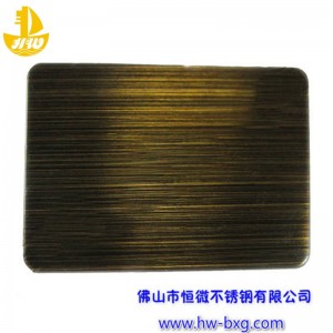 Χρώμα από ανοξείδωτο χάλυβα σύρμα ετικέτα αριθ. 6