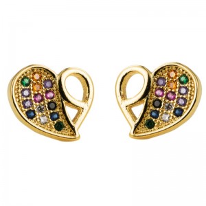 Γυναικεία ευρωπαϊκά και αμερικανικά νέα στυλ λουλούδι πεταλούδα σκουλαρίκια υπερβολικά δημιουργικά μοντέρνα ένθετα zircon ουράνι...