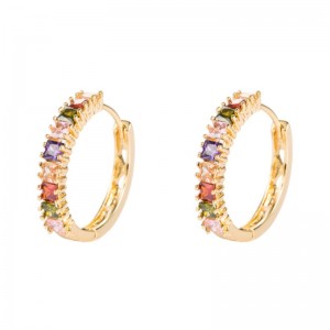 ins ευρωπαϊκή και αμερικανική προσωπικότητα υπερβολική πλατεία ζιργκόν σκουλαρίκια σκουλαρίκια γυναικεία καθαρά χάλκινα χάλκιν...