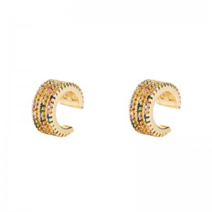 INS Νέοι Ευρωπαίοι και Αμερικανοί άνδρες και γυναίκες \\\\ \'s Κλιπ μικροπλαδώστε το μικρο-ένθετο χρώμα Zirconium απλό κλιπ αυτιού χωρίς pie...