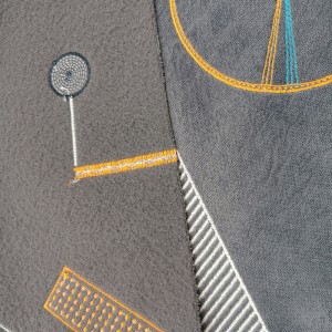 Κεντημένο ύφασμα φλανέλας BNT6868