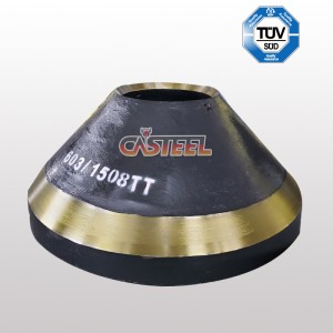 TEREX PEGSO TC1000, TC1150, TC1300 COUE CRUSHER CONCAVE&MANTLE MN22CR2