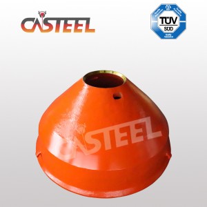 Υψηλής απόδοσης HP200, HP300 Crusher Crusher Bowl Bowl, Mantle και κοίλο δαχτυλίδι