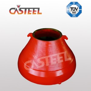 Ποιότητα Premium of Bowl Liner και Mantle για Nordberg GP, HP, MP