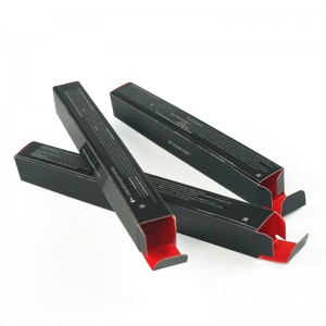 Ζεστό πώλησης Προσαρμοσμένη εκτύπωση Μικρό κραγιόν που αναδιπλώνεται πτυσσόμενο χαρτί χείλη γυαλιστερό κουτί συσκευασίας