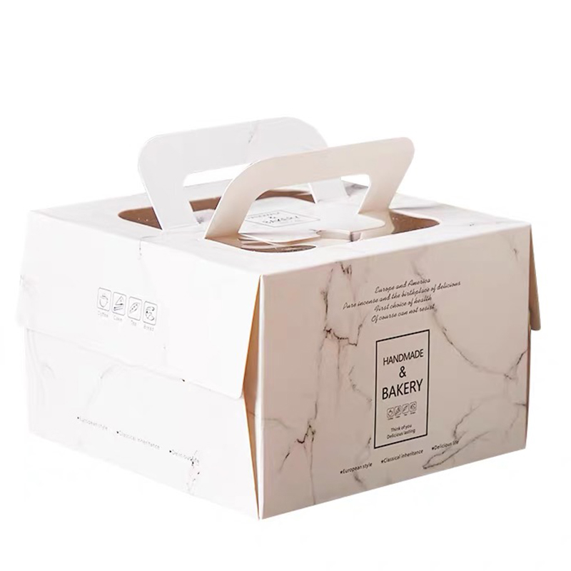 Προσαρμοσμένο κουτί κέικ γενεθλίων Πτυσσόμενο ψημένο κουτί συσκευασίας τροφίμων