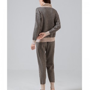 Μοντέρνο τάση αναψυχής All-match Qianbird-τύπου πλεκτό κοστούμι δύο τεμαχίων 68015#