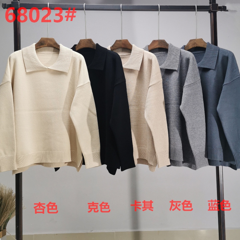 Χαλαρή και κομψή απλή δεμένη πτερυγία ενιαία κορυφή 68023#