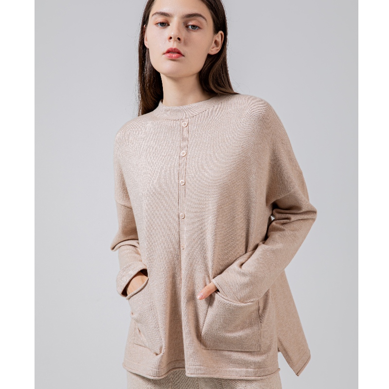 Χαλαρή τάση μόδας περιστασιακή τζόκερ μονής γραμμής κουμπί δεμένη κορυφή 68030#