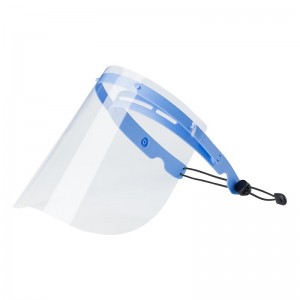 Οικολογικό φιλικό διανομέα Προσαρμοσμένη πλαστική μόδα ρυθμιζόμενη ασπίδα προσώπου