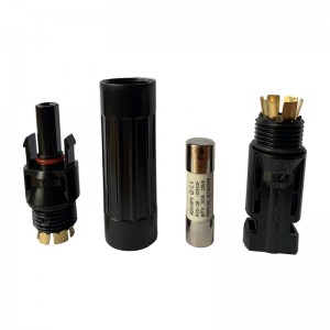 PV Connector Fuse 10A 15A 20A 30A 30A 1000V DC αρσενικό σε θηλυκό ηλιακός σύνδεσμος μπύρας σε απευθείας σύνδεση Αδιάβροχη προστασία σπασίματος κάτοχ...