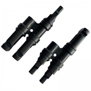 2 to1 Ηλιακός σύνδεσμος Πολλαπλασιασμός φωτοβολταϊκού συνδετήρα Τ Υποκατάστημα για Σύνδεση ηλιακού πίνακα Αρσενικό και θηλυκό συ...