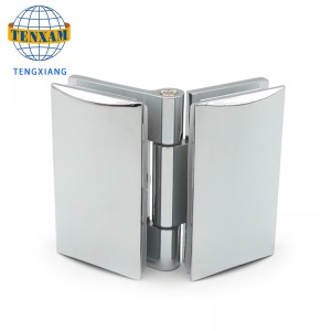 Κίνα Κατασκευαστής υψηλής ποιότητας γυαλί σε γυάλινο 180 βαθμό κράμα ψευδαργύρου ντους ντους μεντεσέ