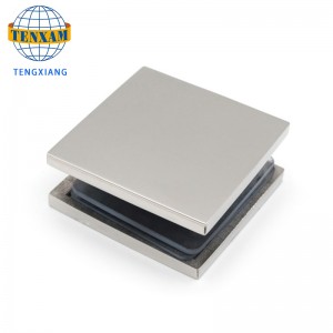 Κινέζος κατασκευαστής γυαλί εκμετάλλευση κλιπ chrome 2 * 2 ιντσών κλιπ ορείχαλκου γυάλινη πόρτα πόρτα πόρτα πόρτα&παράθυρο μεντεσέδε...