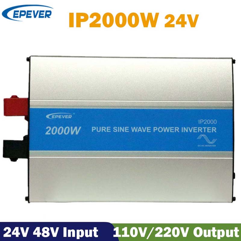 EPEVER IPOWER2000W ηλιακή ενέργεια από το πλέγμα καθαρό ημιτονοειδές κύμα μετατροπέα 24VDC 110v120V 220V230V Solar φορτιστή Inversor 50Hz 60Hz