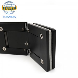 Hot Πώληση 135 βαθμών 304 SS Matte Μαύρο ντους γυάλινες πόρτες μεντεσέδες