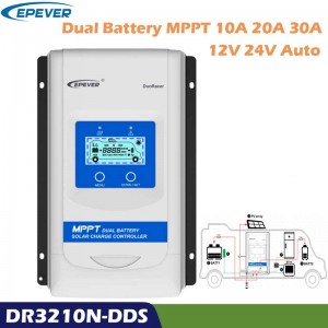 EPEVER DUORACER MPPT 10A 20A 30A Ηλιακός φορτιστής και ο ελεγκτής αποφορτιστή 12V 24V Auto Regulator Dual Battery για το Boat RV Camper