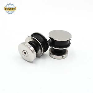 Κορυφαία κρεμαστή συρόμενη πόρτα τροχών κυλίνδρων, γυαλί συρόμενο ντους κυλίνδρου