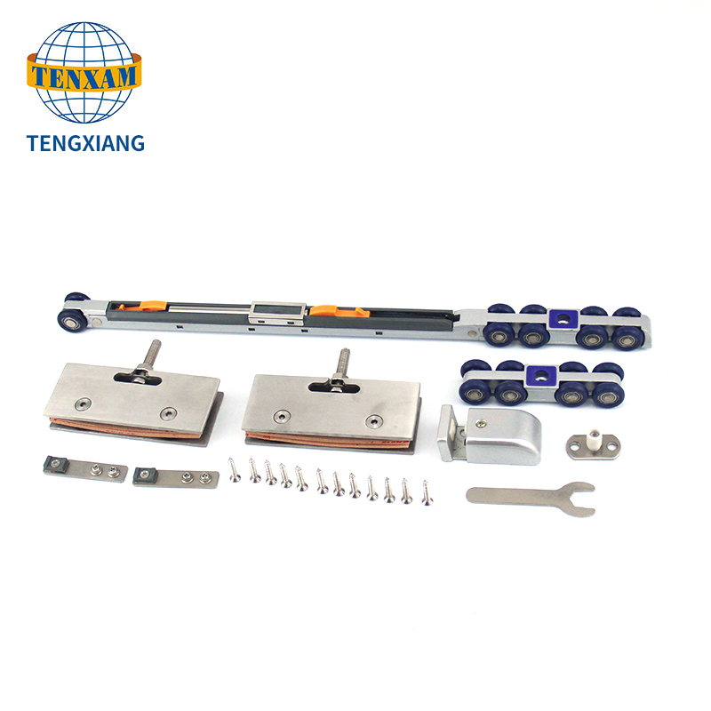 Αξεσουάρ επίπλων Οδηγός παρακολούθησης Ξύλινο συρόμενο ρολό πόρτας με 8 τροχούς