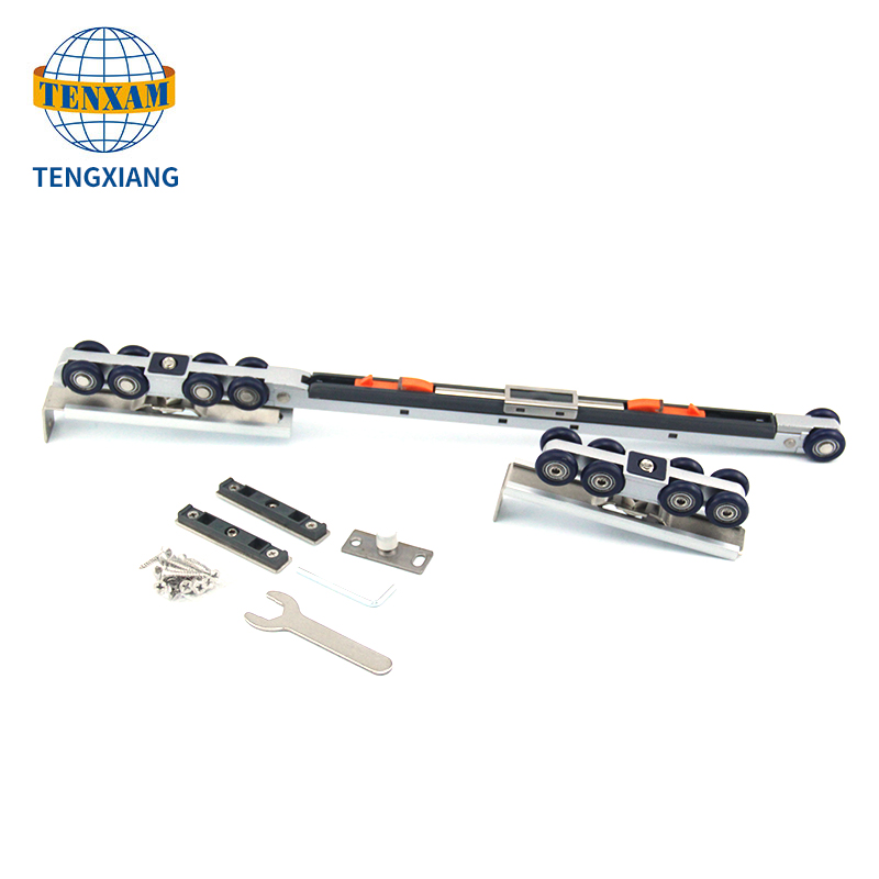 Διπλές ρυθμισμένες μαλακές φρένο 80kg γυαλί ολισθαίνοντα αξεσουάρ πόρτας