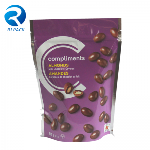 Προσαρμοσμένη πλαστική τσάντα συσκευασίας φερμουάρ, τσάντα συσκευασίας τροφίμων με επανασφραγιζόμενο φερμουάρ