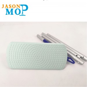 Καθαρό κλασικό μη υφασμένο ύφασμα επίπεδη σφουγγαρίστρα με τηλεσκοπική χαλύβδινη ράβδο 360 εργαλεία καθαρισμού σφουγγαριών