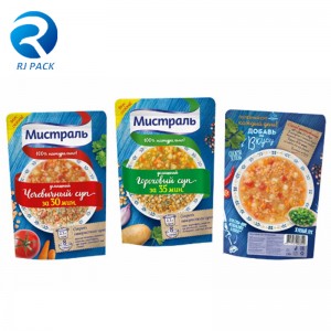 Τρόφιμα βαθμού Stand Up Sputo Touch Σάλτσα σάλτσα ντομάτας Τσάντες συσκευασίας ποτών