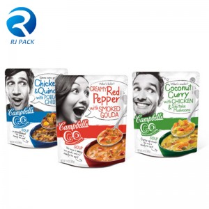 Τρόφιμα βαθμού Stand Up Sputo Touch Σάλτσα σάλτσα ντομάτας Τσάντες συσκευασίας ποτών