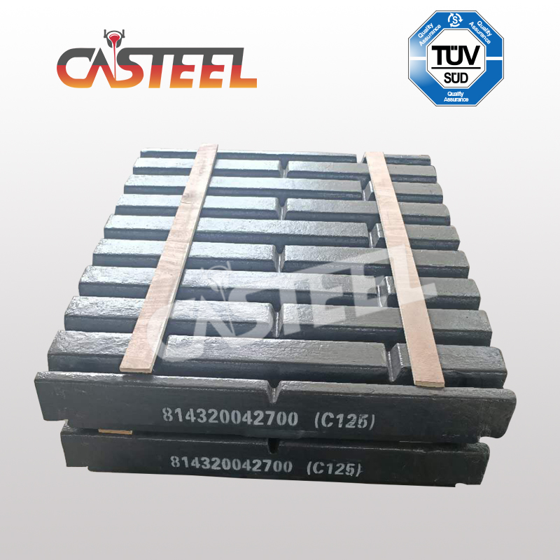 Υψηλό μαγγάνιο C125 χρώμιο υλικό φορώντας ανταλλακτικά Fixe Plate Plate