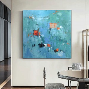 Χέρι ζωγραφισμένα πετρέλαιο ζωγραφική πλατεία καμβά αφηρημένη σχεδίαση σπίτι διακοσμήσεις για το σαλόνι τέχνη Άλλοι πίνακες Cuadro