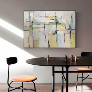 Χονδρικό χειροποίητο σύγχρονο αφηρημένο καμβά τέχνης έργου ζωγραφική πετρελαίου ζωγραφική σπίτι διακόσμηση