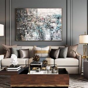 Νέα άφιξη 100% χειροποίητο σύγχρονο αφηρημένο πετρέλαιο ζωγραφική σπίτι γραφείο διακόσμηση γραφείων τέχνης